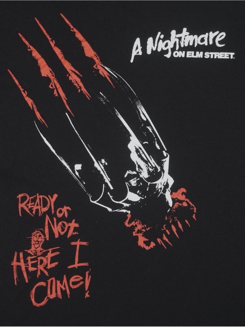 A Nightmare on Elm Street Black Graphic Tee - Horror Movie Design